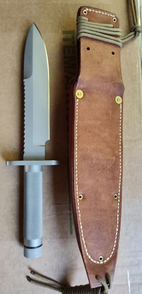 Robert Parrish Custom Survival Knife, 8 in \"Survivor\" model