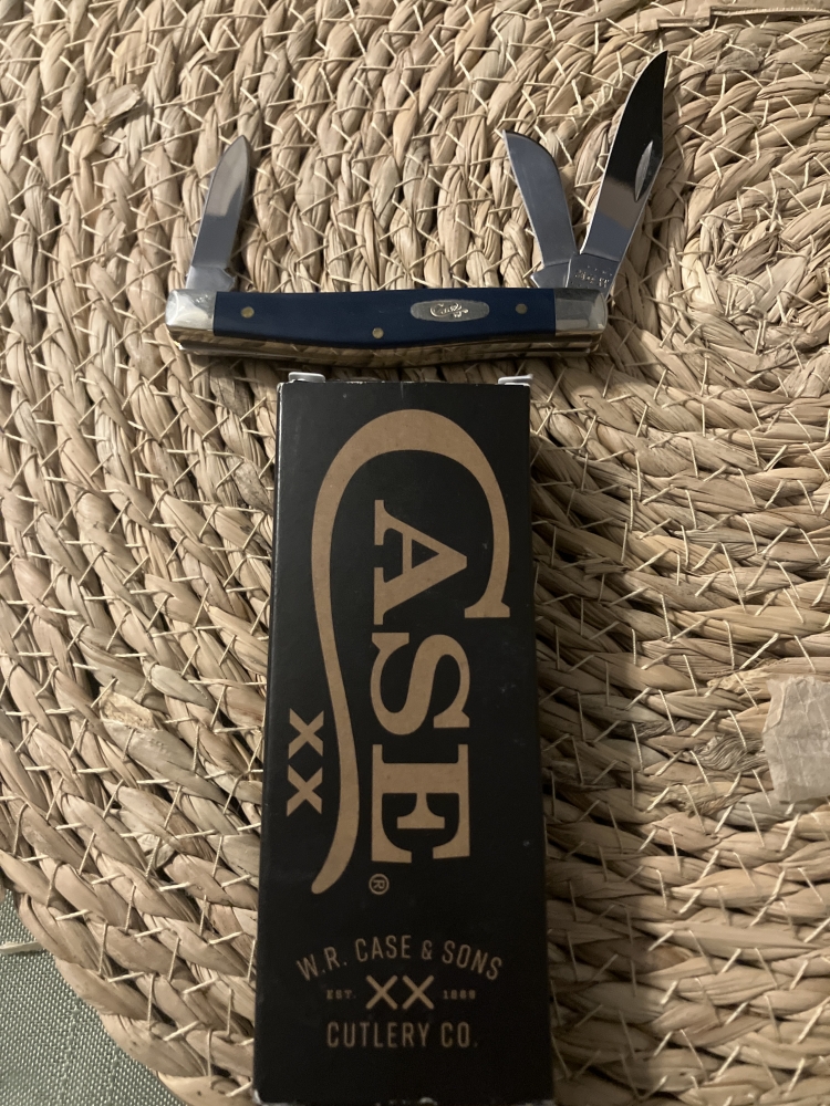 CASE NAVY BLUE SYNTHETIC SMOOTH MEDIUM STOCKMAN (4344 ss)