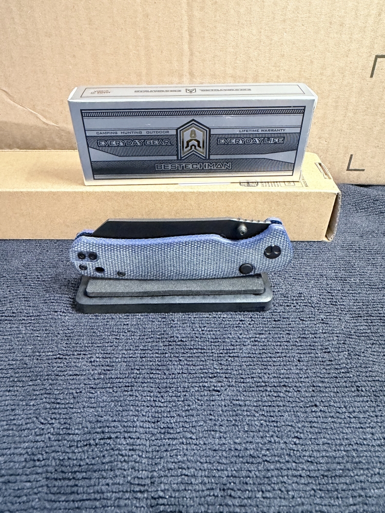 BESTECHMAN CICADA'S WING-TL BMK24-M-4 Blue Micarta