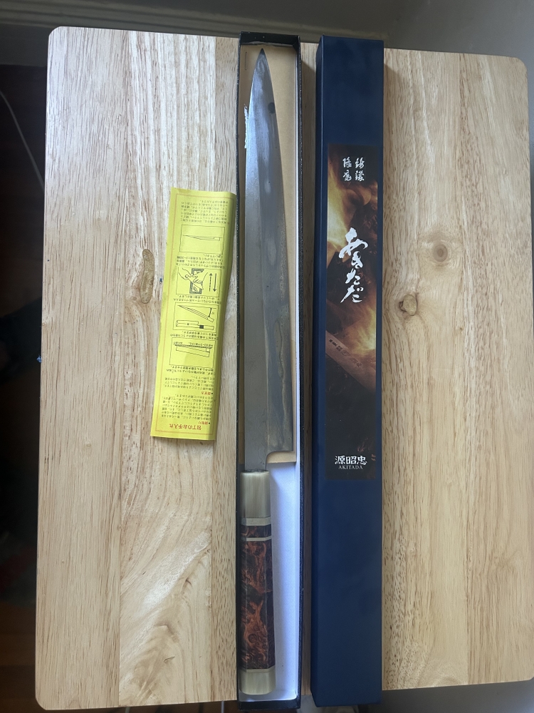 Yanagiba for sashimi 