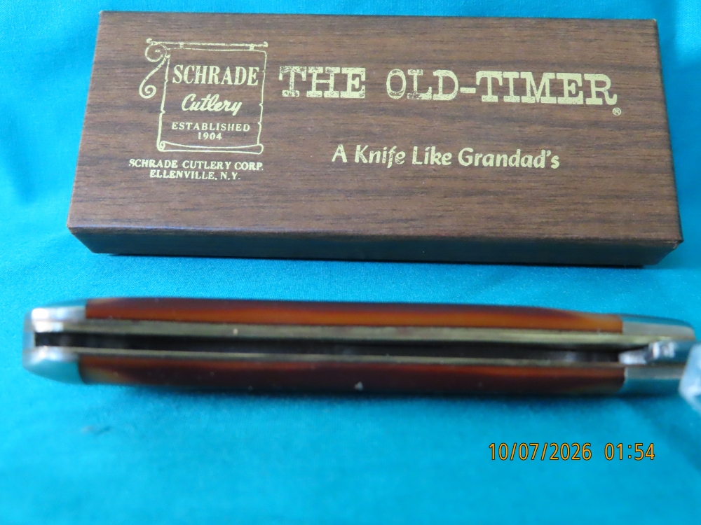 SCHRADE 'OLD TIMER'- 1940T, GOOD USED CONDITION, W/BOX