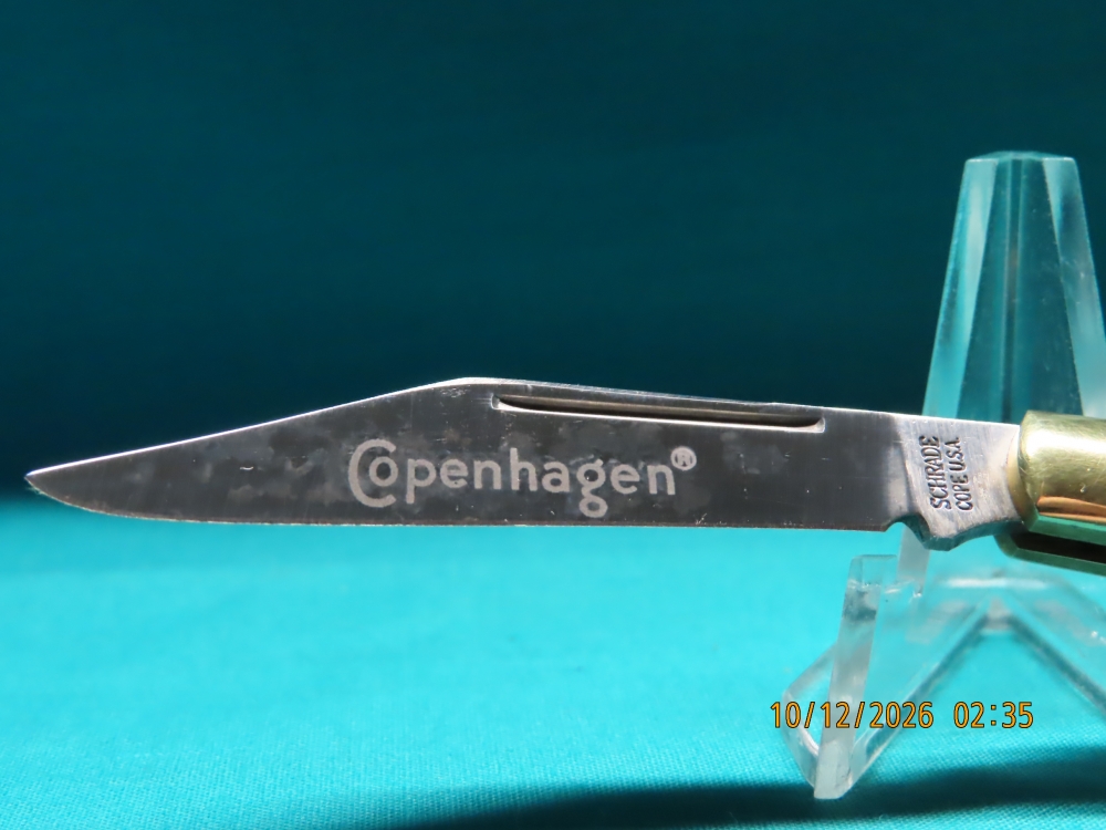 NIB!! SCHRADE COLE USA \"COPENHAGEN\" POCKETKNIFE