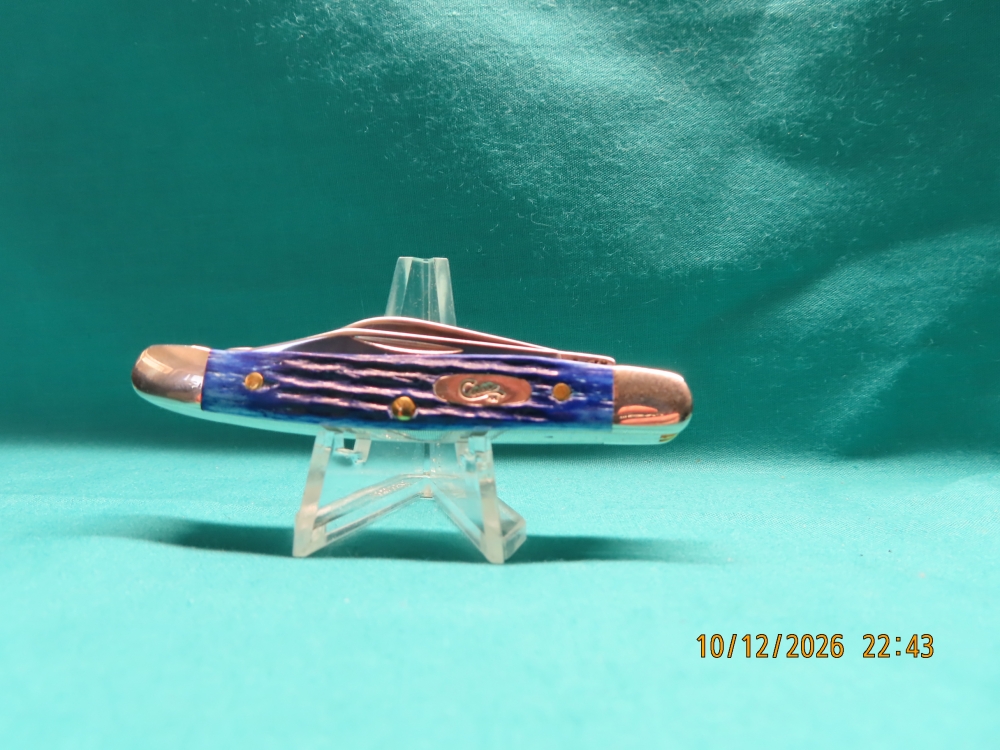 W.R. CASE & SONS CUTLERY Co. #6327 BLUE BONE MEDIUM STOCKMAN