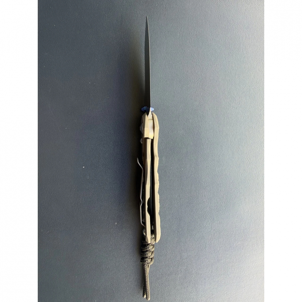 Chris Reeve Small Inkosi Crosshatch Drop Point MagnaCut Sandblasted Titanium CRK Knife