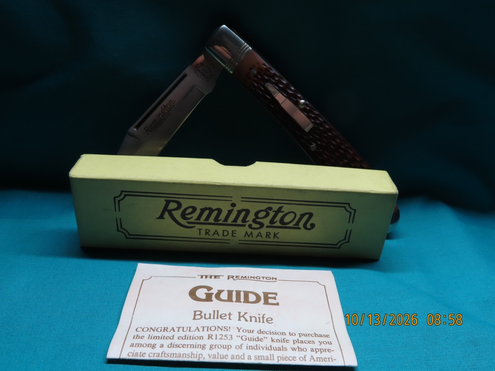 REMINGTON #R-1253, GUIDE 'BULLET KNIFE', MADE IN 1992