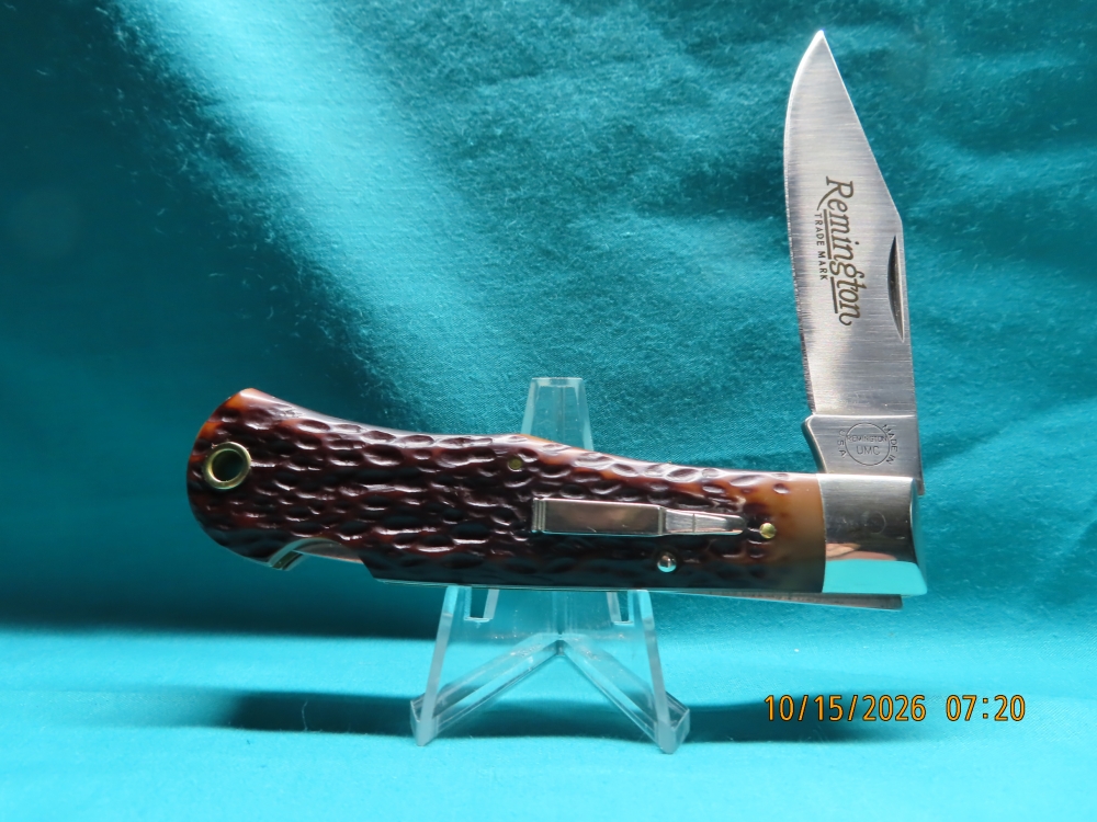 NIB!!! REMINGTON \"R-1303\" BULLET POCKETKNIFE, 1984, W/ORIGINAL BOX & PAPERS