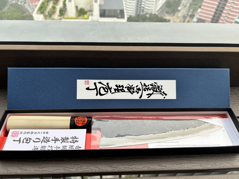  Tanaka Kazuyuki Tekka Gyuto 210 mm