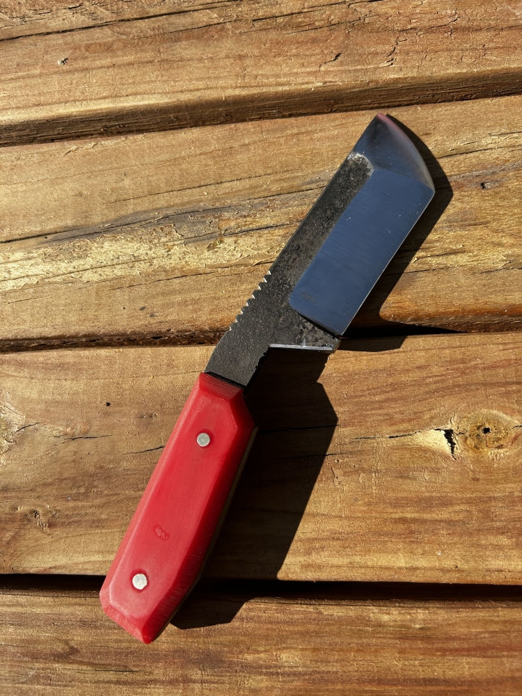Handcrafted fixed blade tanto bushcraft knife 