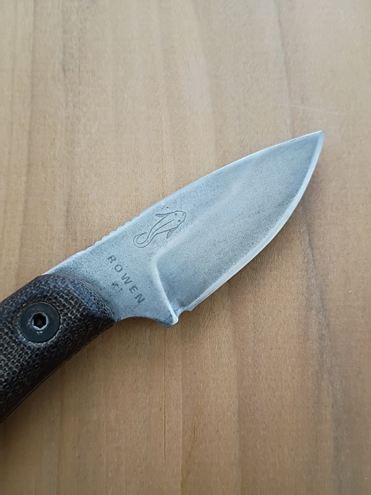 ESEE Candiru with original sheath and micarta handle scales