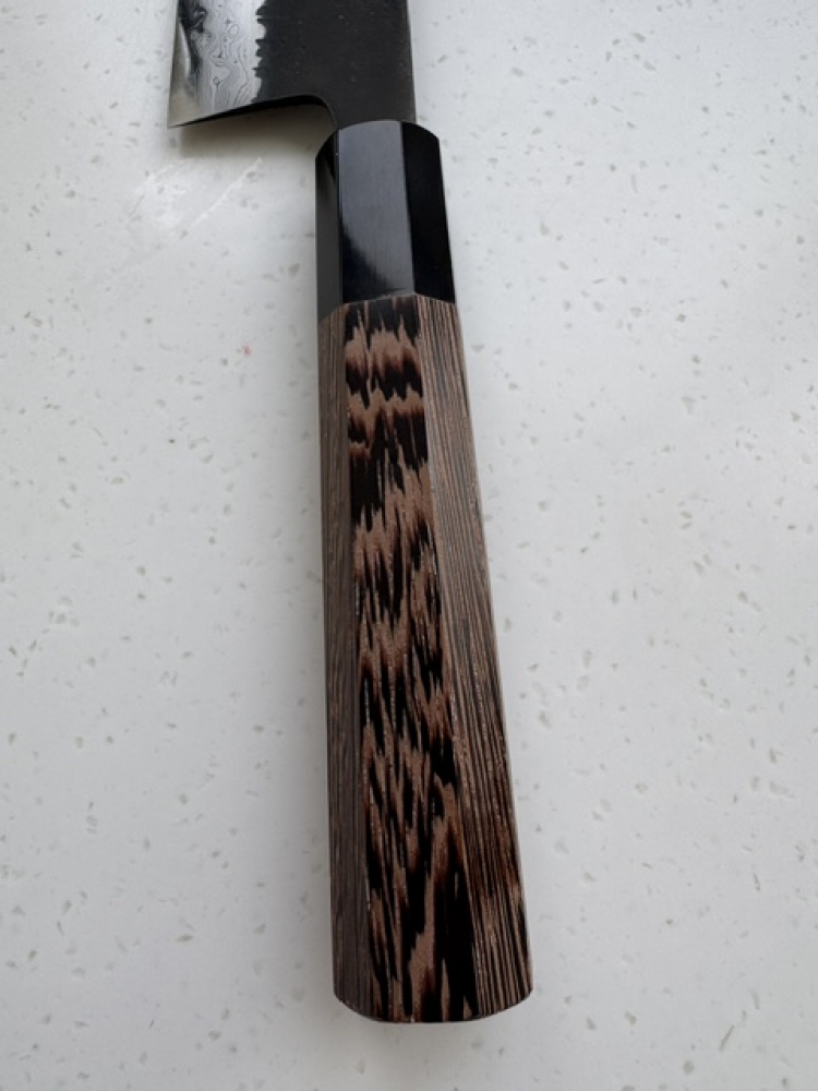 Hatsukokoro Shinkiro AS Kurouchi Damascus 240mm Gyuto