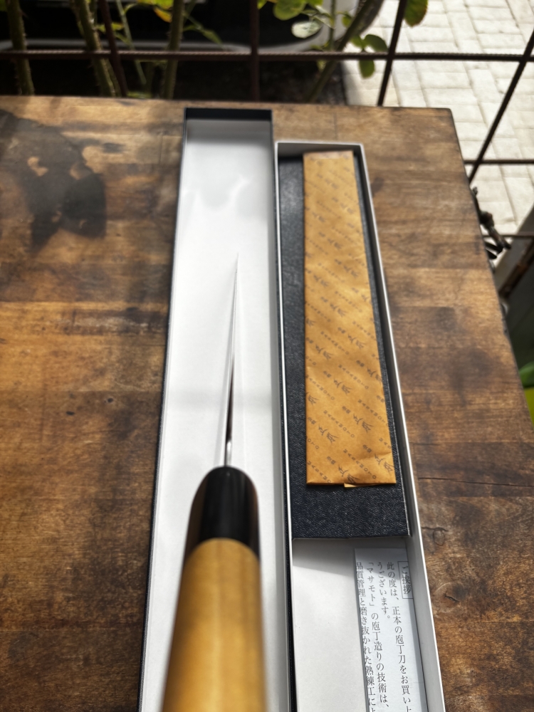 Masamoto KS, 240mm, Gyuto,, white 2, very good condition!!!