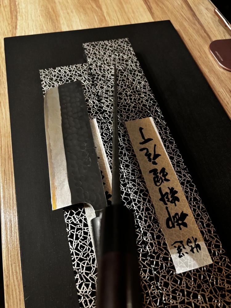 Nao Yamamoto Bundle, Gyuto, nakiri, workhorse, Aogami super, Damast, tsuchime Finish!!!