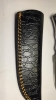Damascus knife with wood handle