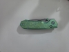 REMETTE RT-Rhino Button + Liner Lock Crystallized Green Ti (3.1\" Pearlescent)