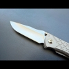 Chris Reeve Umnumzaan Glass Blasted Drop Point MagnaCut Titanium Knife New