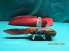 CUSTOM HUNTING/CAMPING KNIFE; One of a kind handle
