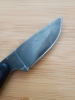 ESEE Izula black oxide finish with included G10 handle scales and MOLLE back