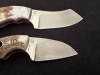 Böker Plus Knives Matched Pair - Fixed Blade Rhino Stag & Gnome Stag Combo 