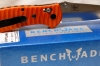 BENCHMADE 551 GRIPTILIAN in hard to find PUTMAN orange G10 scales with satin blade of 154CM