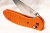 BENCHMADE 551 GRIPTILIAN in hard to find PUTMAN orange G10 scales with satin blade of 154CM