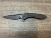 Kubey Velocé Frame Lock Folding Knife, Black Titanium Handles KB171C