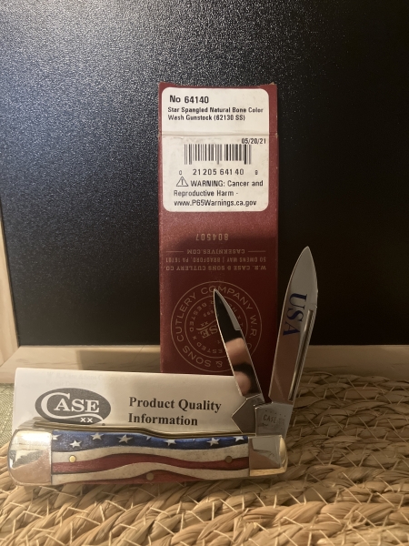 CASE Star Spangled Natural Bone Color Wash Gunstock (62130 ss)