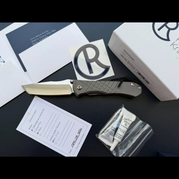 NEW Chris Reeve Knives Umnumzaan Tanto MagnaCut Sandblasted CRK ZAA Titanium USA