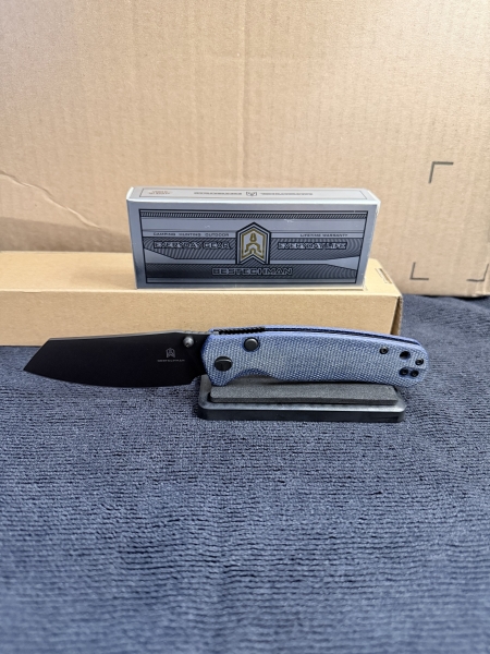 BESTECHMAN CICADA'S WING-TL BMK24-M-4 Blue Micarta