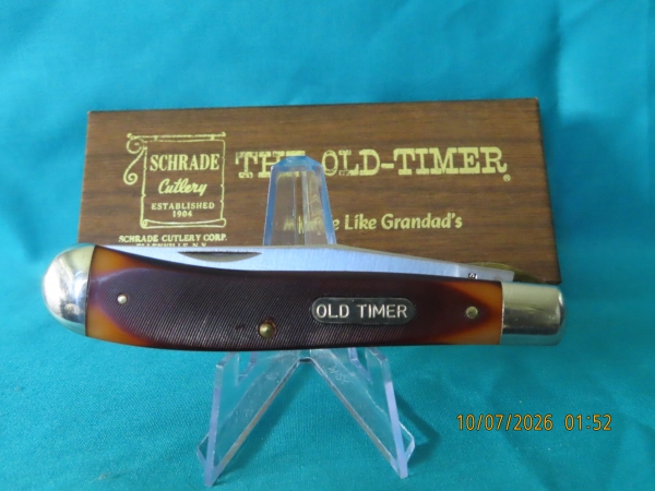 SCHRADE 'OLD TIMER'- 1940T, GOOD USED CONDITION, W/BOX
