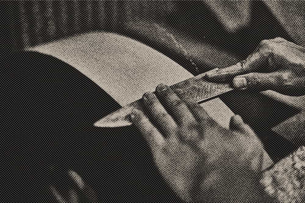 artisan hands knife