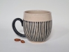 Large stripe mug