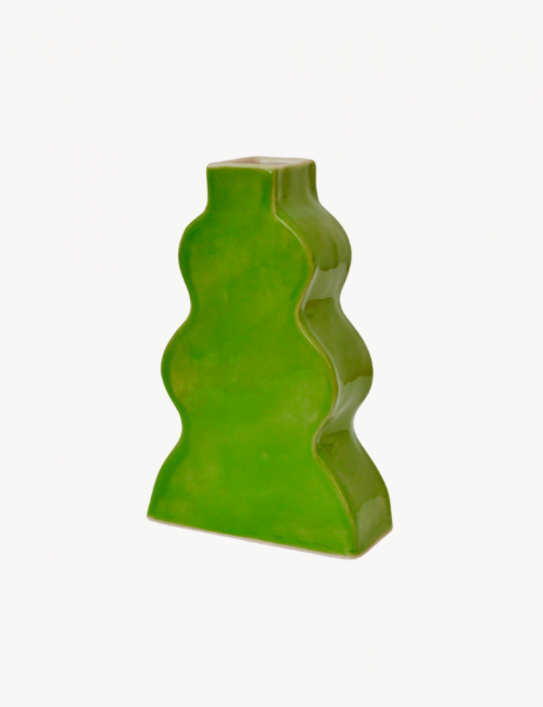 Wavy Vase - Green