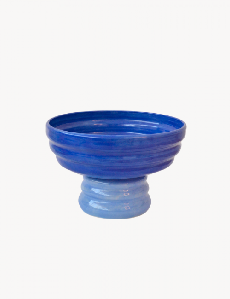 Pedestal Bowl - Blue