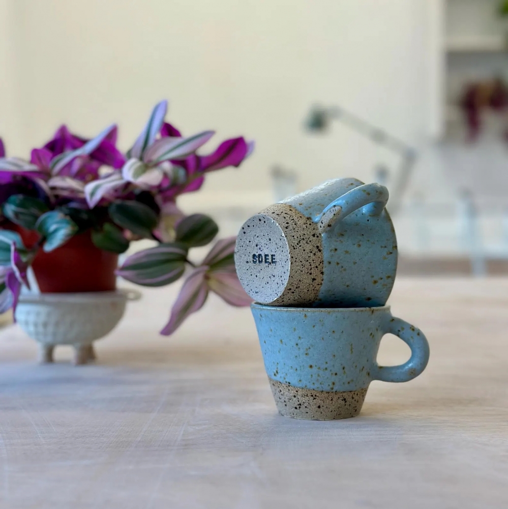 Blue Ceramic cup