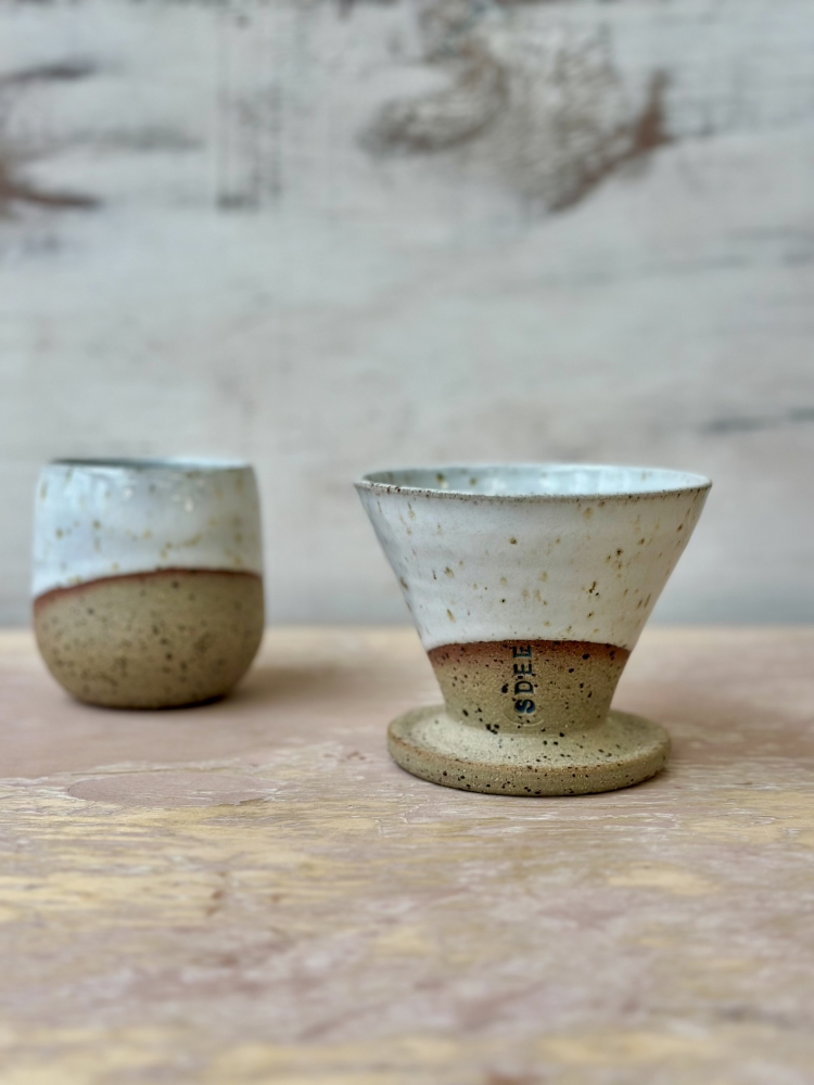 Handmade Ceramic Pour-Over Coffee Set