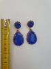 Elizabeth Cole - Royal Blue Statement Earrings