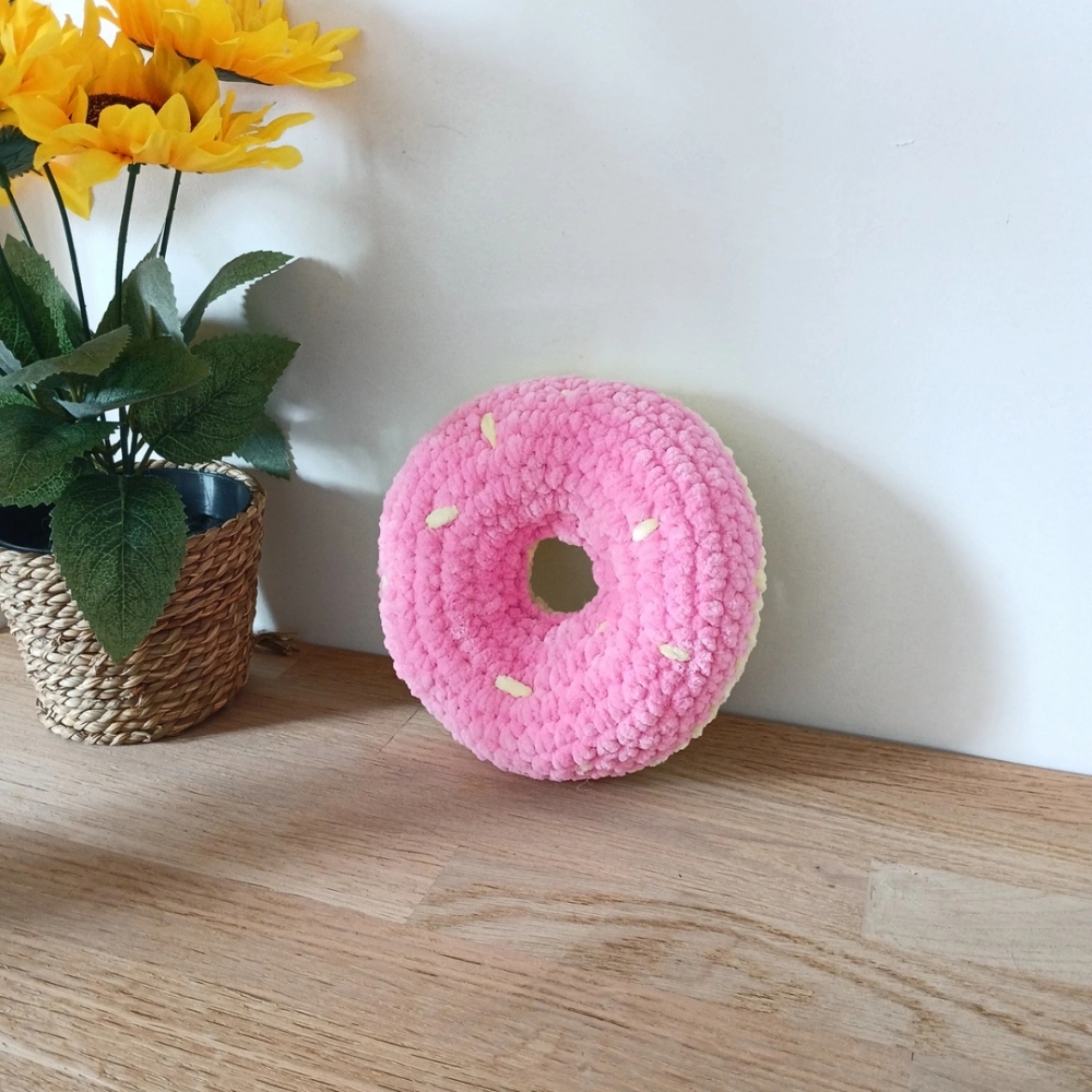 Peluche donut Rose & Jaune