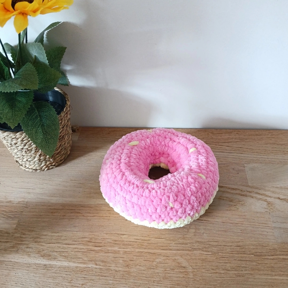 Peluche donut Rose & Jaune