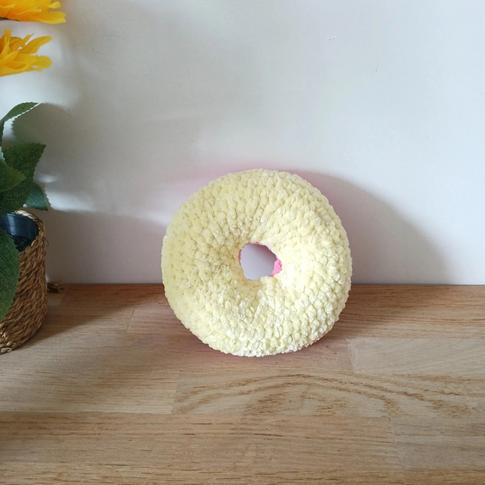 Peluche donut Rose & Jaune