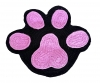 Tapis patte de chat rose