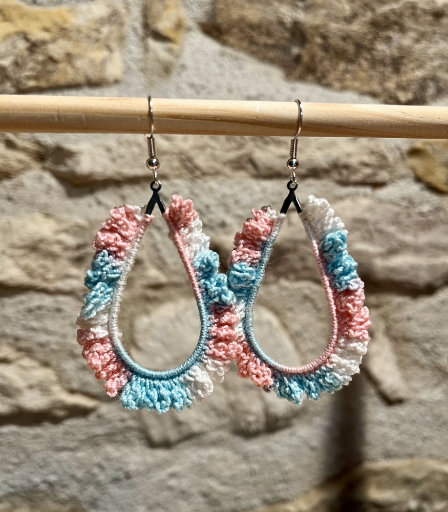 Boucles Froufrou argentées