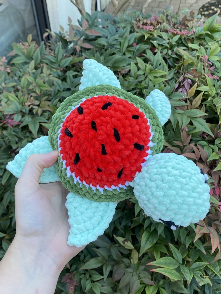 Tortue Fruit au crochet