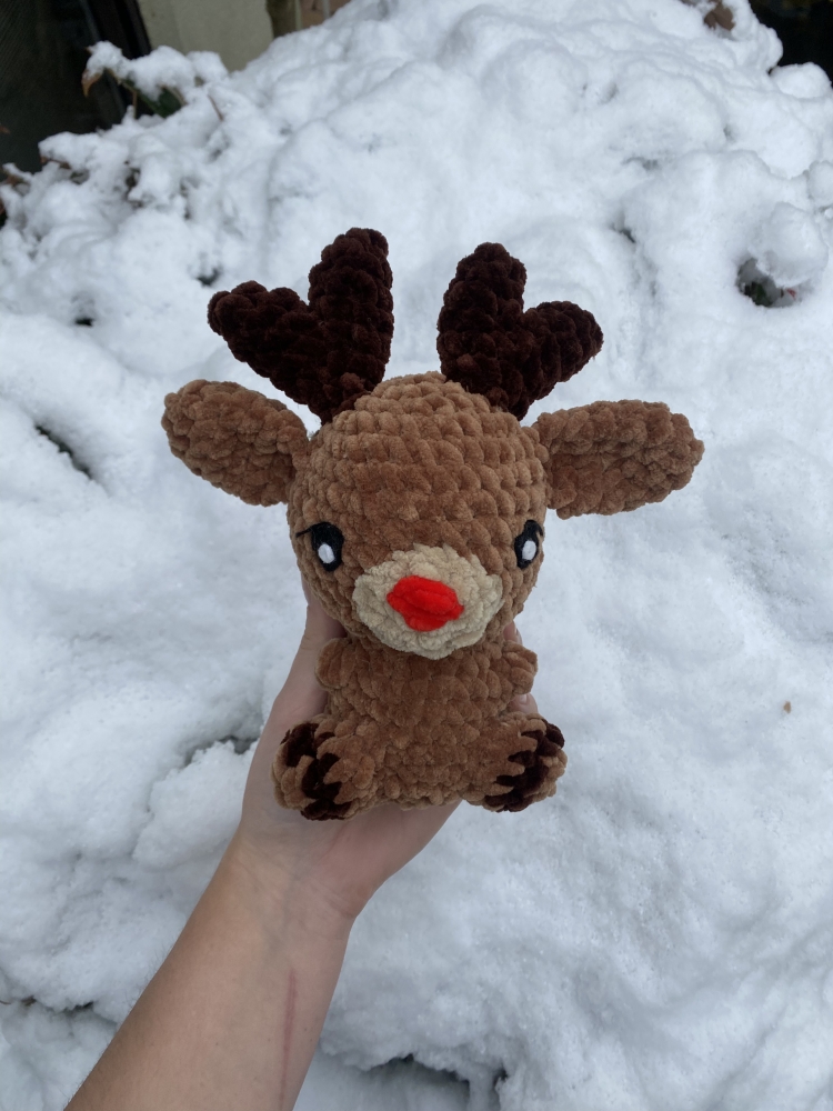 Renne de Noël au crochet