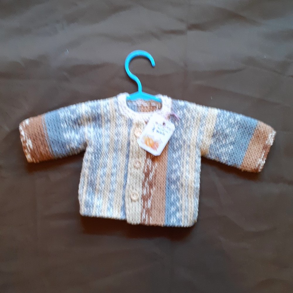 Gilet bébé - naissance / 1 mois. différents modèles.