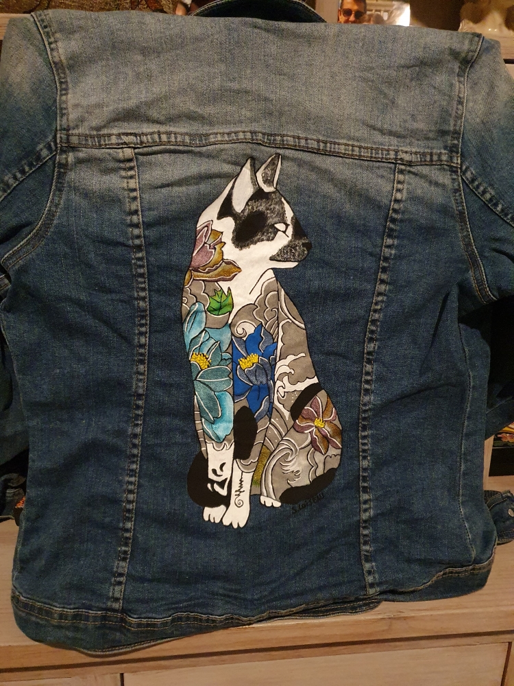 Veste en jean personnalisée 