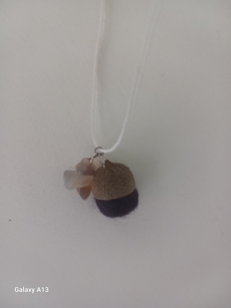 Collier nature feutré 
