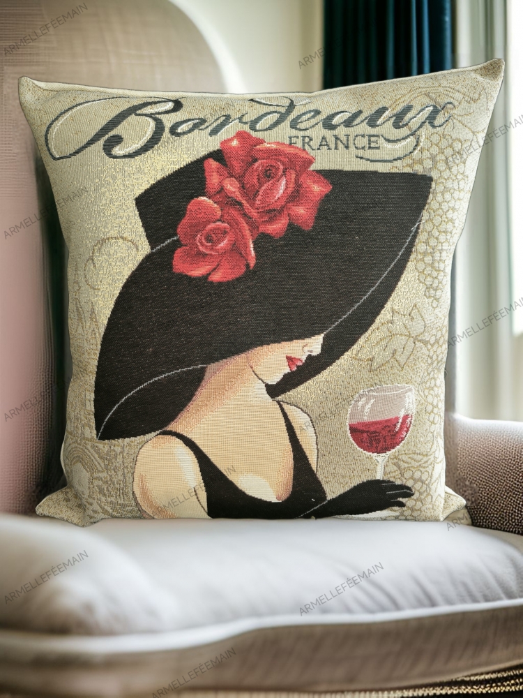 Housse de coussin la bordelaise 