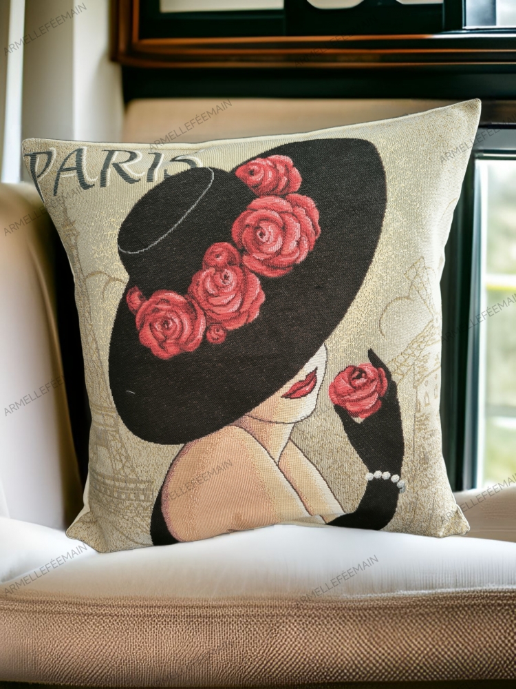 Housse de coussin la parisienne 