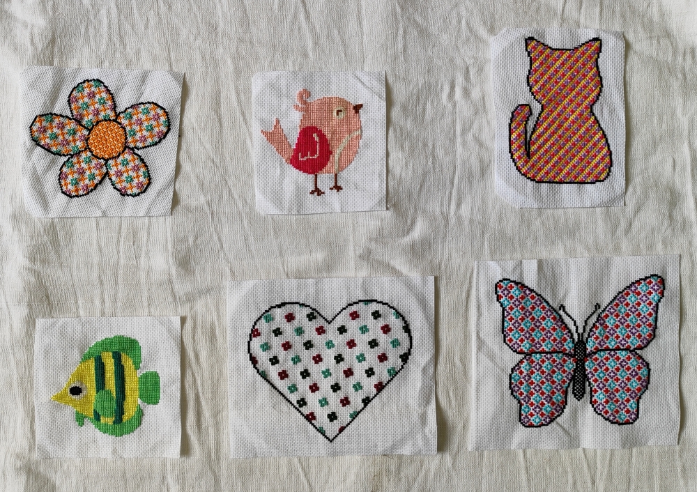 Kit de broderie au point de croix
