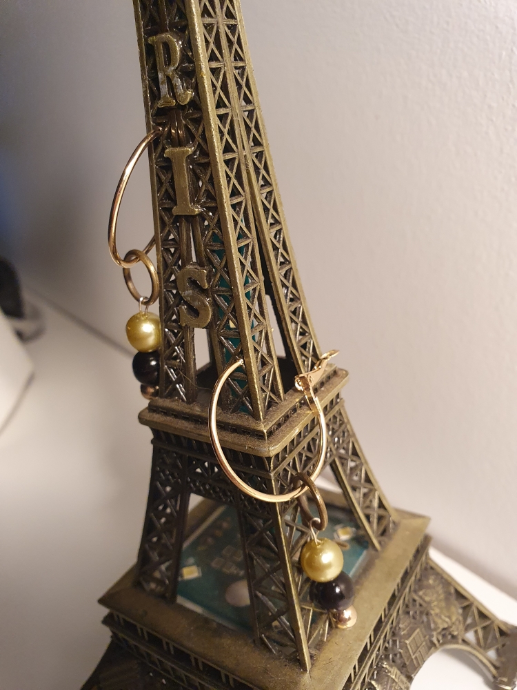 Boucle d'oreille en perles